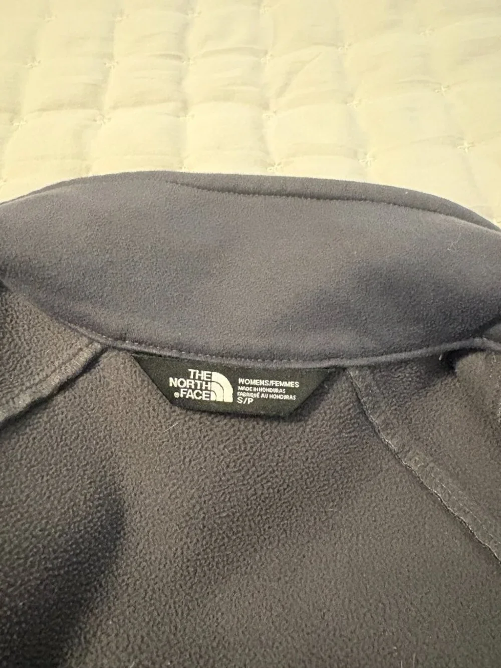 The North Face WindWall Soft Shell Fleece Lined Full Zip Jacket Gray Small
